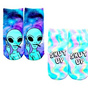 NEW Smoking Alien | Shut Up Socks